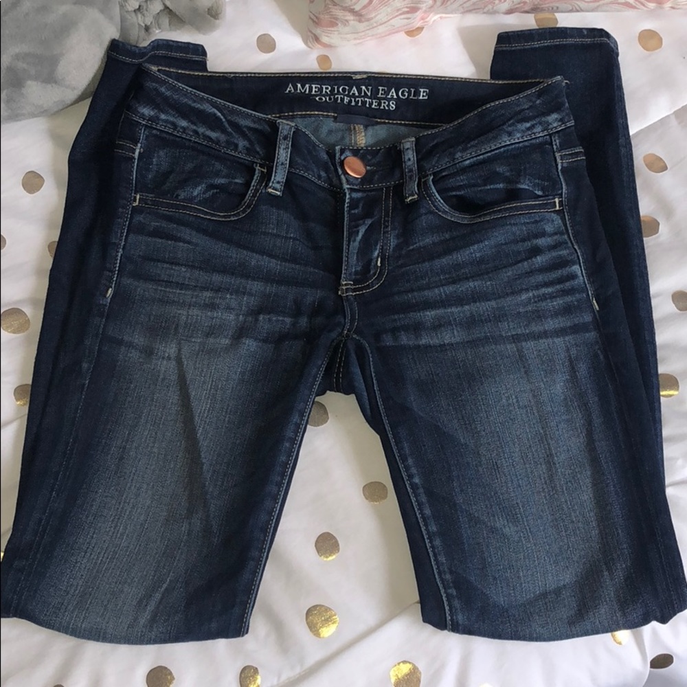 Dark Wash American Eagle Jeggings